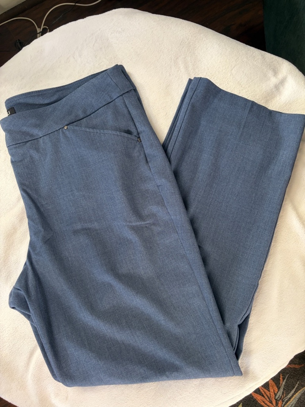 Roz & Ali Women's Blue Boot Cut Pants